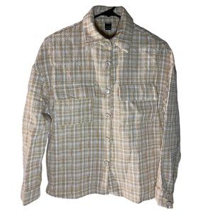 Shein Pale Yellow Button Down Shirt